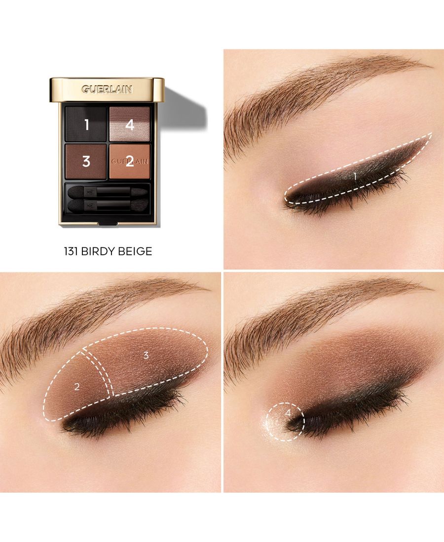 Лимитированная палетка теней для век Ombres G Quad GUERLAIN, цвет 131 birdy beige — фото 4