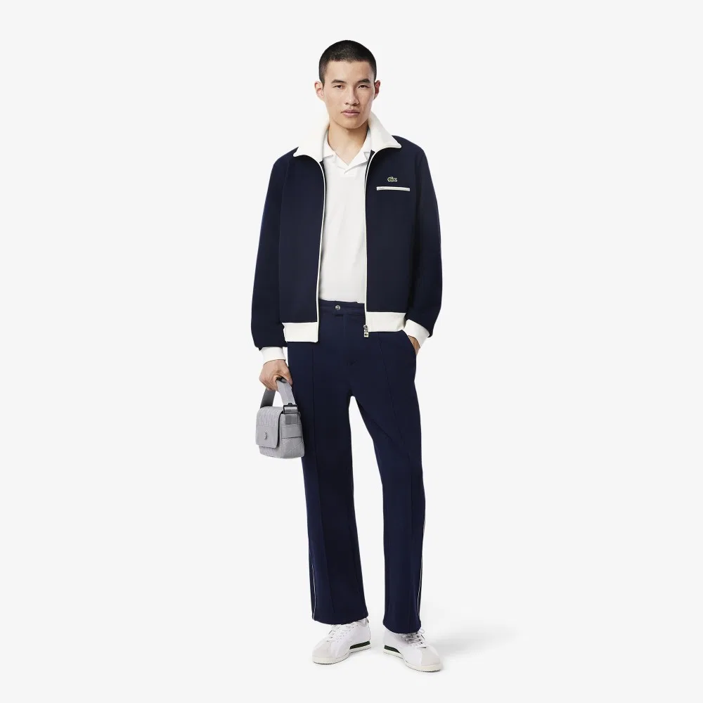 Футболка-поло Lacoste Camp Collar мужская с коротким рукавом, белый — фото 4