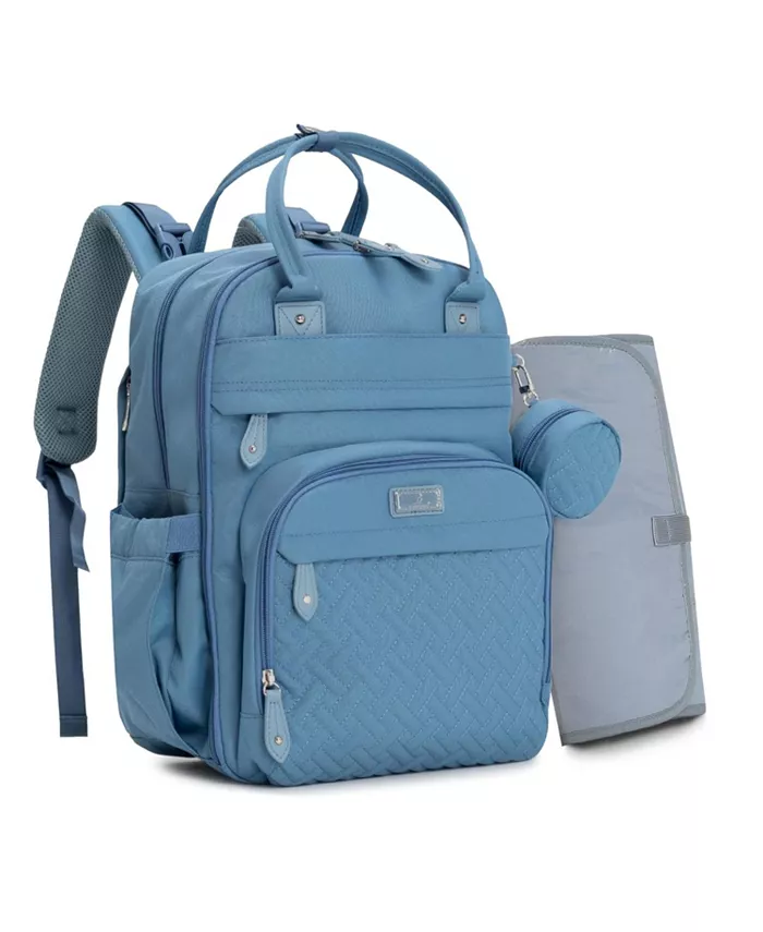 

Стильный детский рюкзак-сумка для подгузников 26L Babbleroo, синий