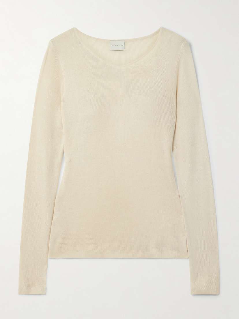 

Футболка из ребристой ткани Deiji Studios, бежевый