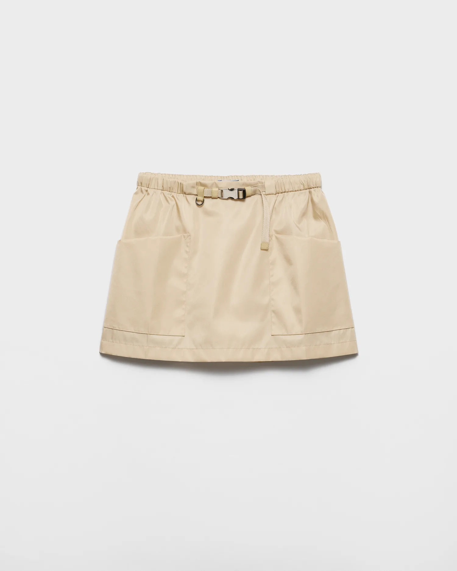 Мини-юбка из Re-Nylon Prada, бежевый