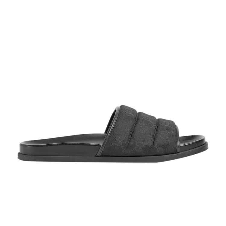 

Шлепанцы Gucci Slide Sandal 'GG Canvas - Black', черный