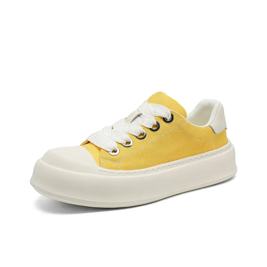 

SOBB Мужские низкие скейтерские кеды желтые, цвет Yellow
