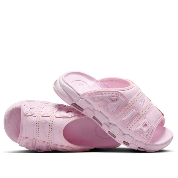 Тапочки air more uptempo slides 'pink foam' Nike, розовый — фото 3