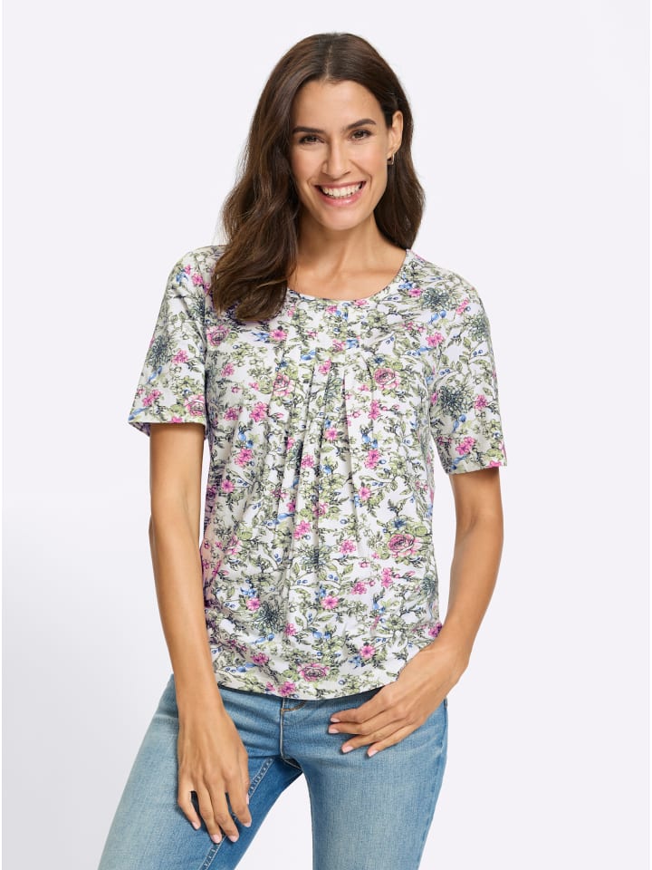 

WITT WEIDEN Футболка с принтом цвета экрю-хаки