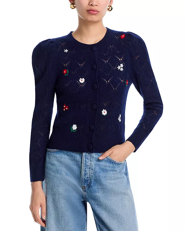 

Кардиган с круглым вырезом из 100% кашемира цвета аквамарин - эксклюзивная модель. Aqua, синий