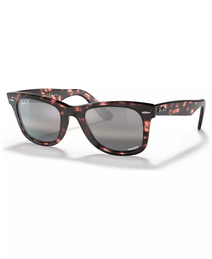 

Унисекс поляризационные солнцезащитные очки RB2140 Wayfarer Chromance Ray-Ban, коричневый