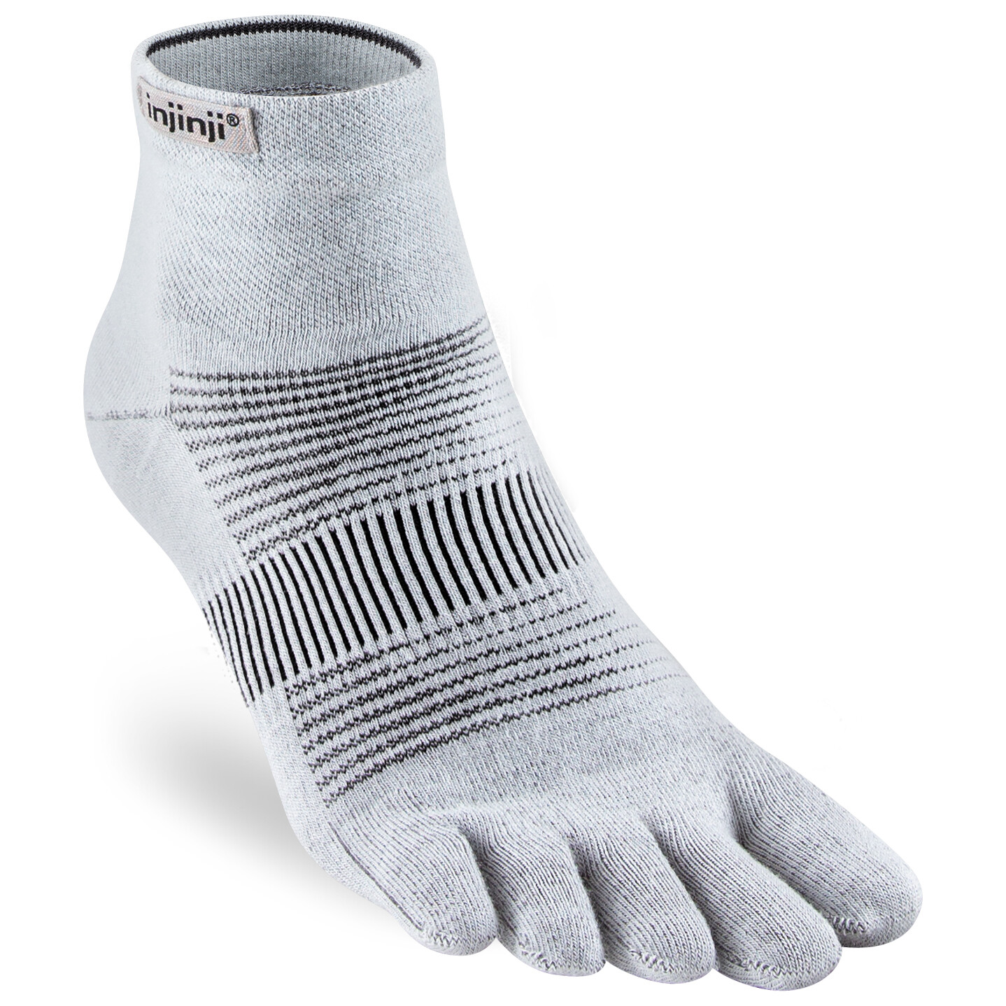 

Носки для бега Injinji Run Lightweight Mini Crew, цвет Gray