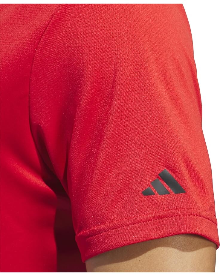 Поло adidas Golf adi Performance Short Sleeve, цвет Collegiate Red — фото 3