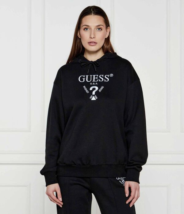 

Толстовка женская Guess Active свободного кроя, черный