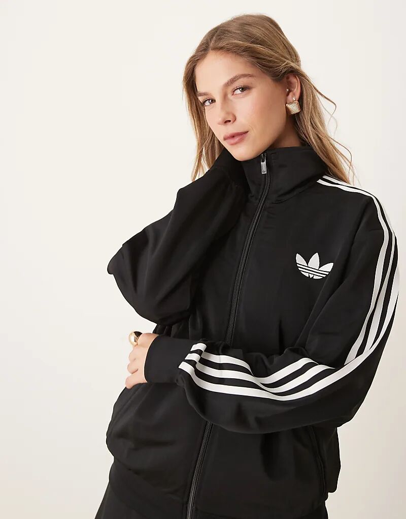 

Свободный спортивный топ adidas Originals Firebird черного цвета