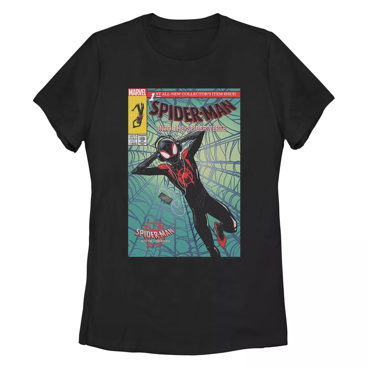 

Детская футболка с обложкой комиксов Spider-Verse Miles Licensed Character