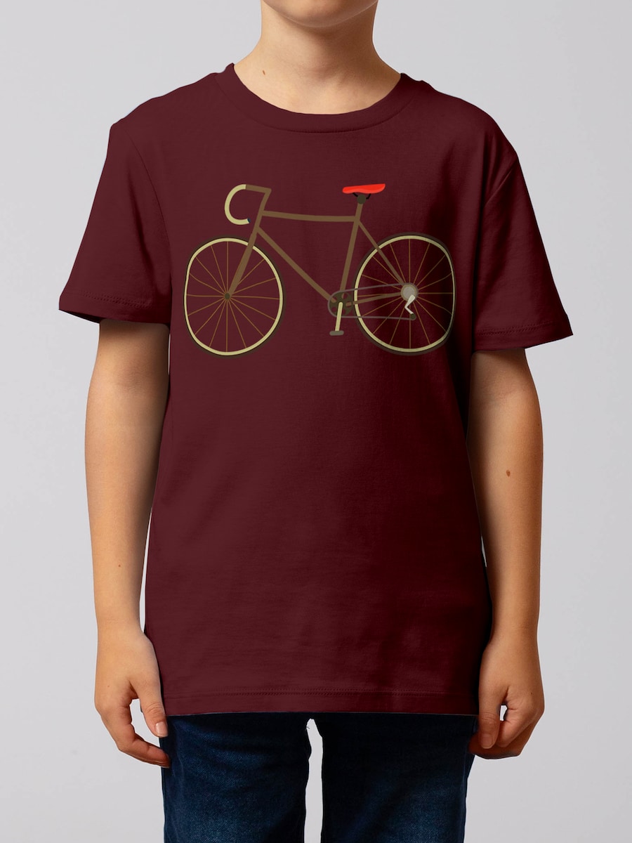 Рубашка watabout.kids Fahrrad, красный/бордовый — фото 3