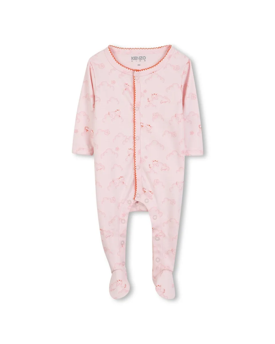 

Розовая детская пижама из хлопка Kenzo Kids