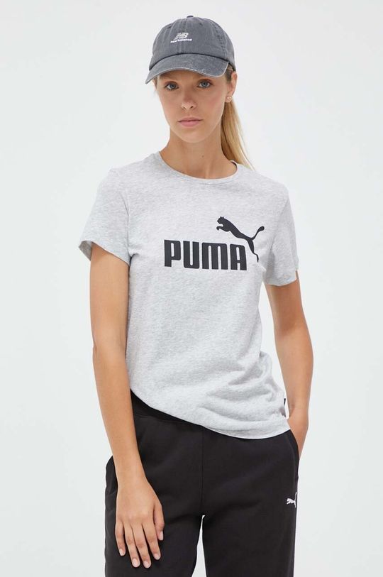 

Хлопковая футболка Puma, серый