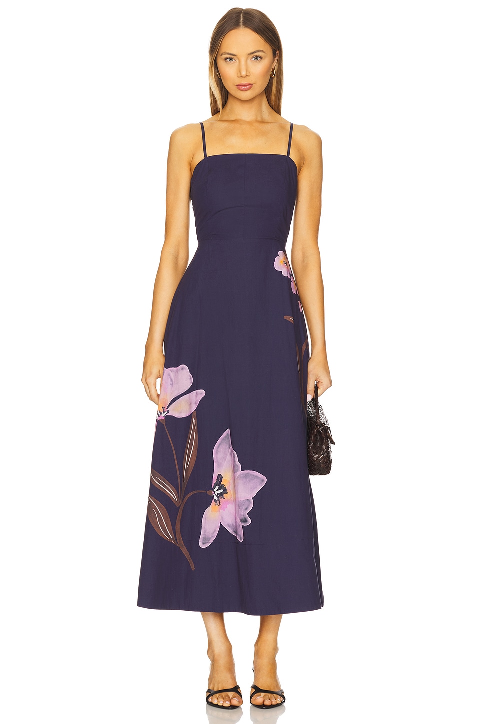 

Платье до щиколотки Riley Cleobella, moresco navy print