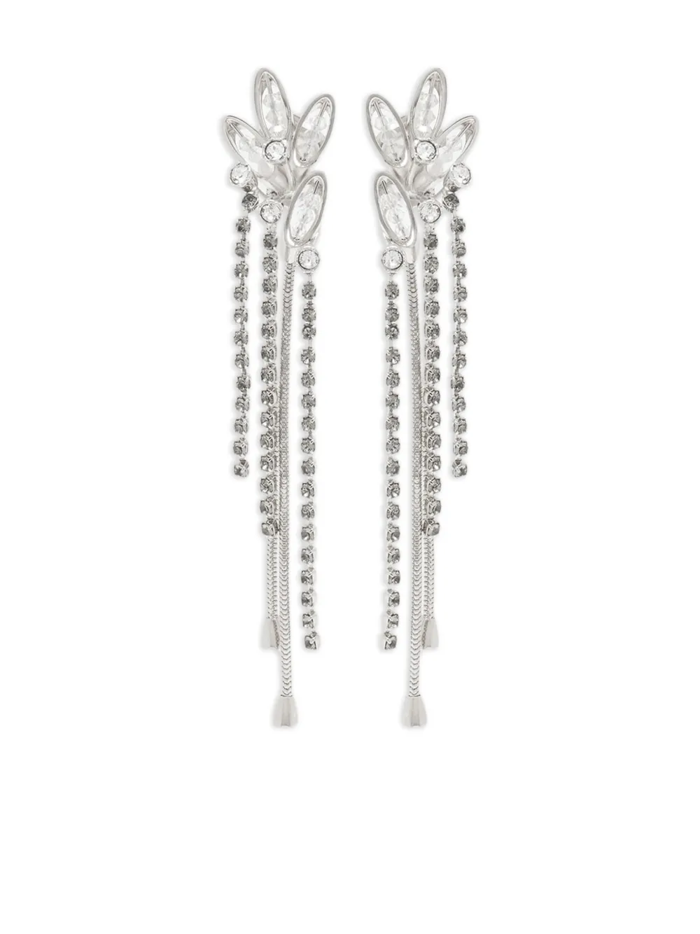 

Серьги с кристаллами Lanvin, серебяный