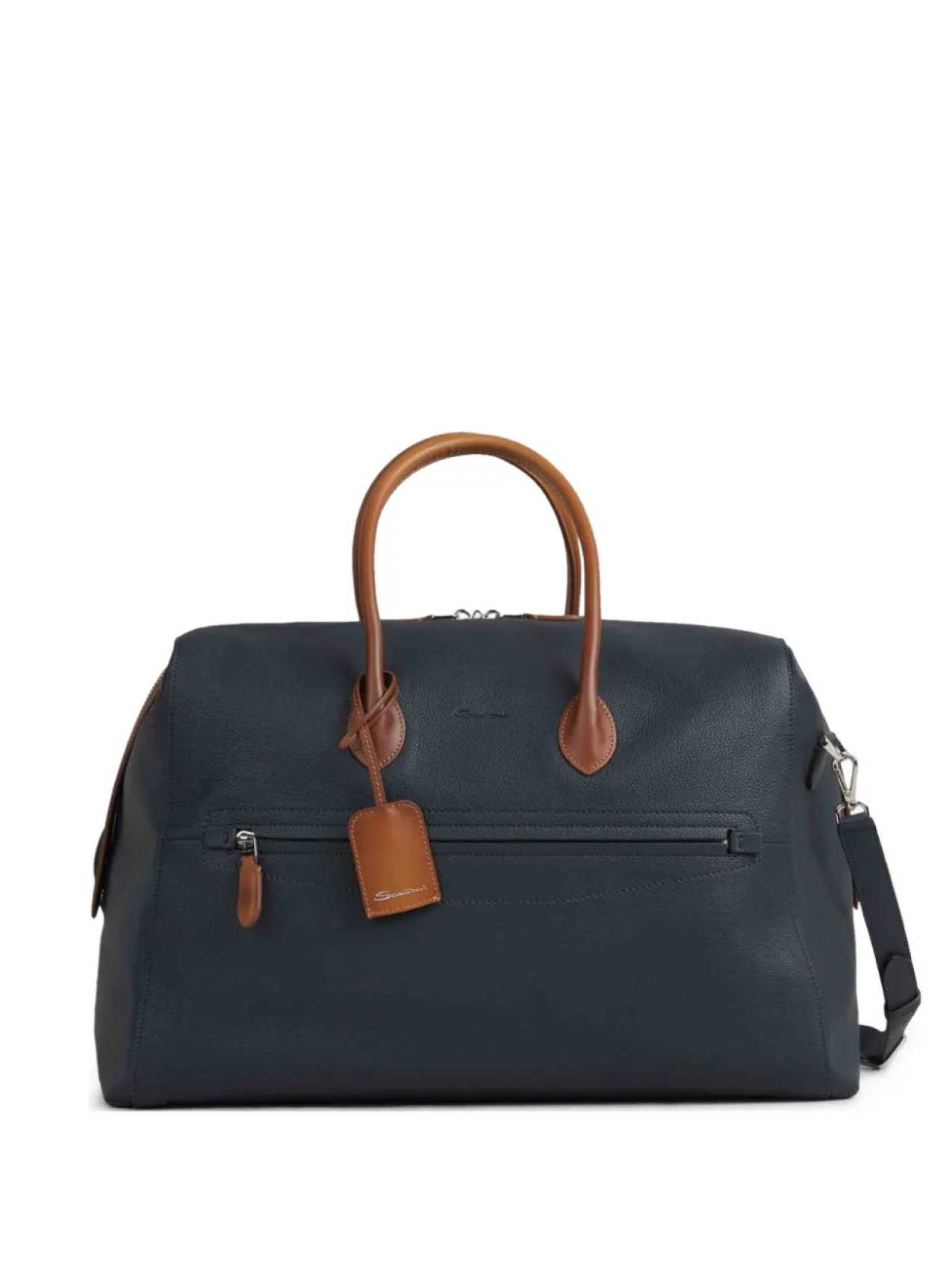 

Кожаная дорожная сумка Santoni, синий