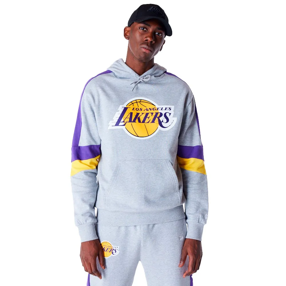

Худи New Era Colour Block Los Angeles Lakers, серый