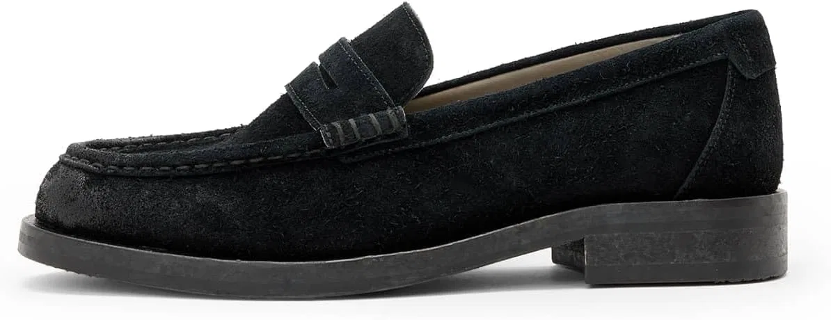Лоферы замшевые AllSaints Bloom, Black