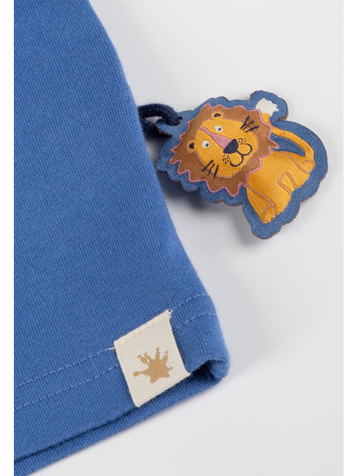 Sigikid Футболка Tiger & Lion, средне-синего цвета — фото 4