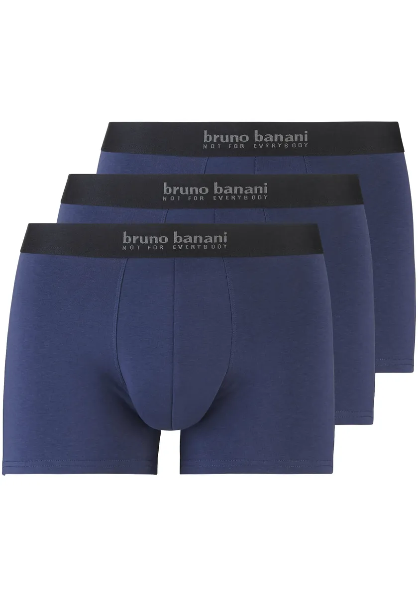 

Боксеры Bruno Banani "Short 3Pack Energy Cotton" (3 шт. в упаковке), с надписью на поясе, цвет морской волны