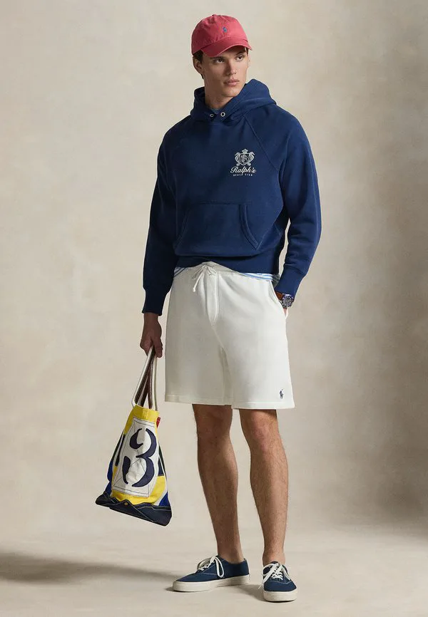 7,5-Дюймовые короткие шорты из французского махрового трикотажа Polo Ralph Lauren, White — фото 2