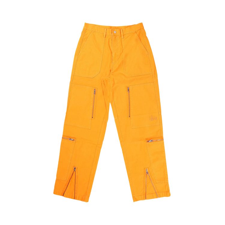 

Брюки Stussy Pigment Dyed Ripstop Flight Pants 'Orange', оранжевый