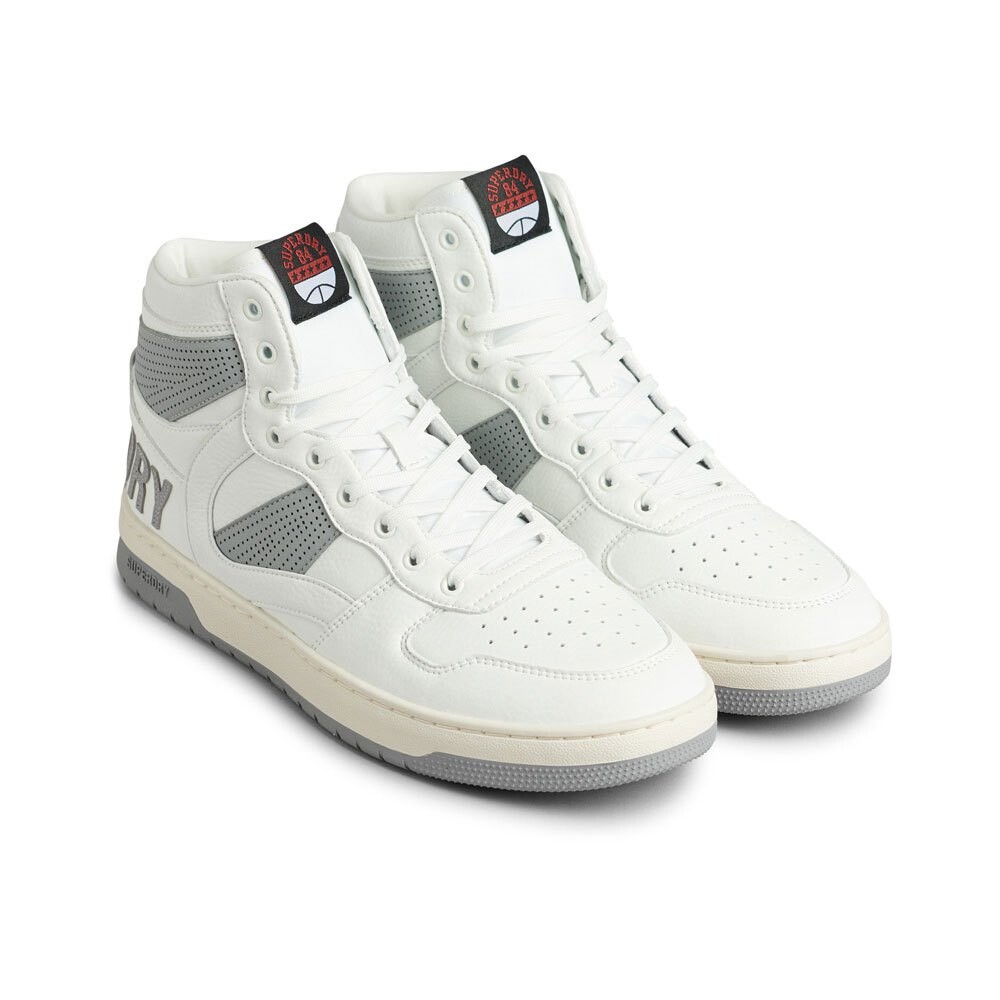 

Кроссовки Superdry Vegan Jump High, бежевый, Серый, Кроссовки Superdry Vegan Jump High, бежевый