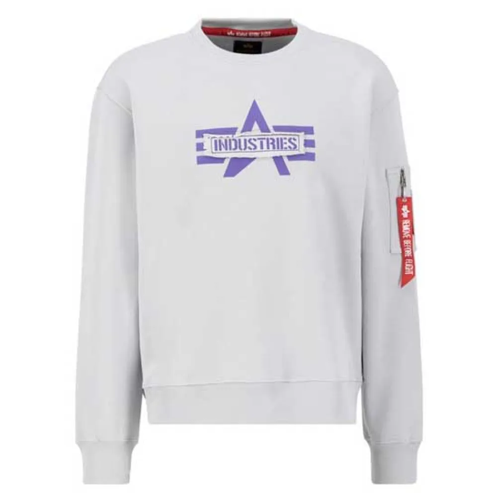 

Толстовка Alpha Industries Logo Edge, серый