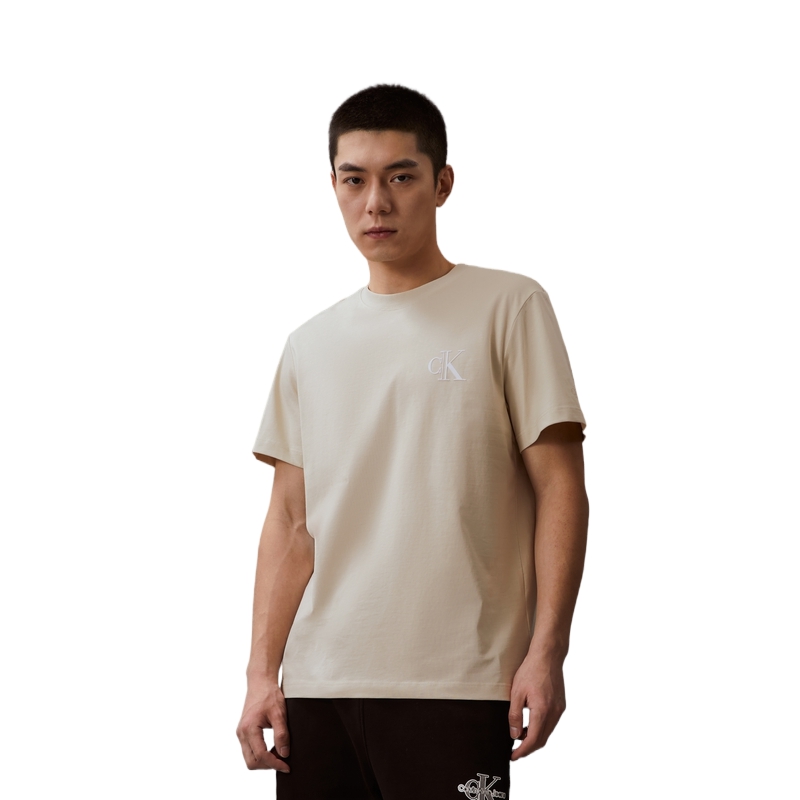 Футболка унисекс экрю Calvin Klein — фото 4