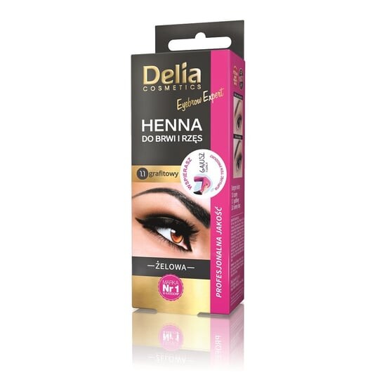 

Гель-хна для бровей и ресниц 1.1 Графит Delia Cosmetics
