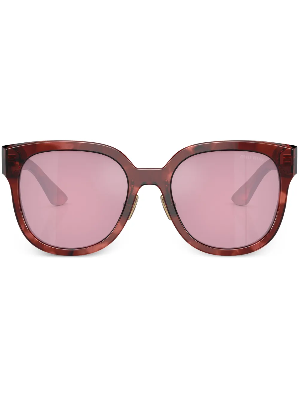 

Солнцезащитные очки в D-образной оправе с логотипом Miu Miu Eyewear, красный