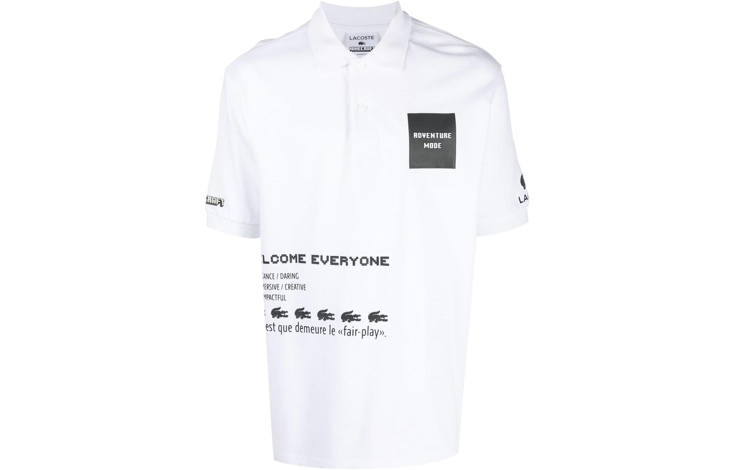 

Рубашка поло мужская белая Lacoste, белый