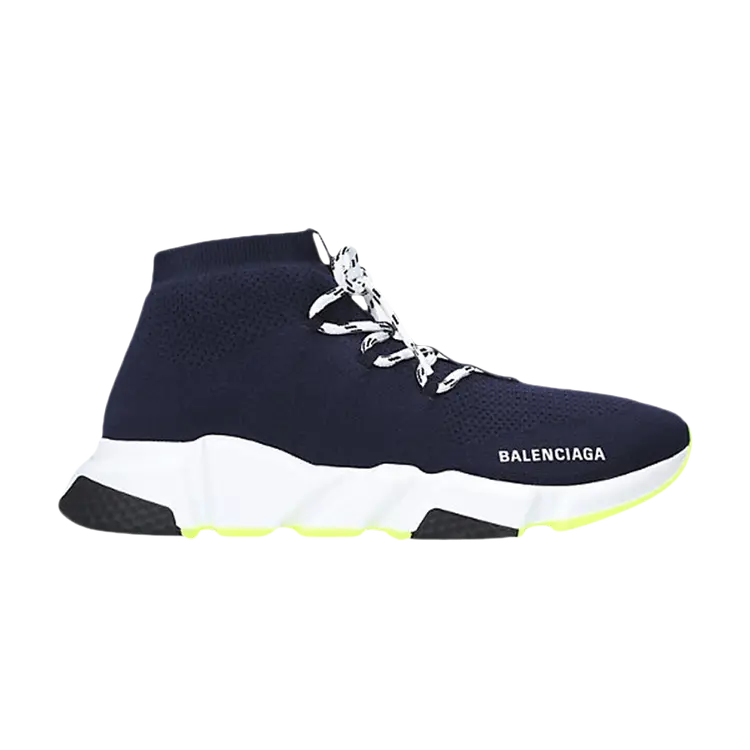 

Кроссовки Balenciaga Speed Trainer Lace Mid 'Blue Marine', синий