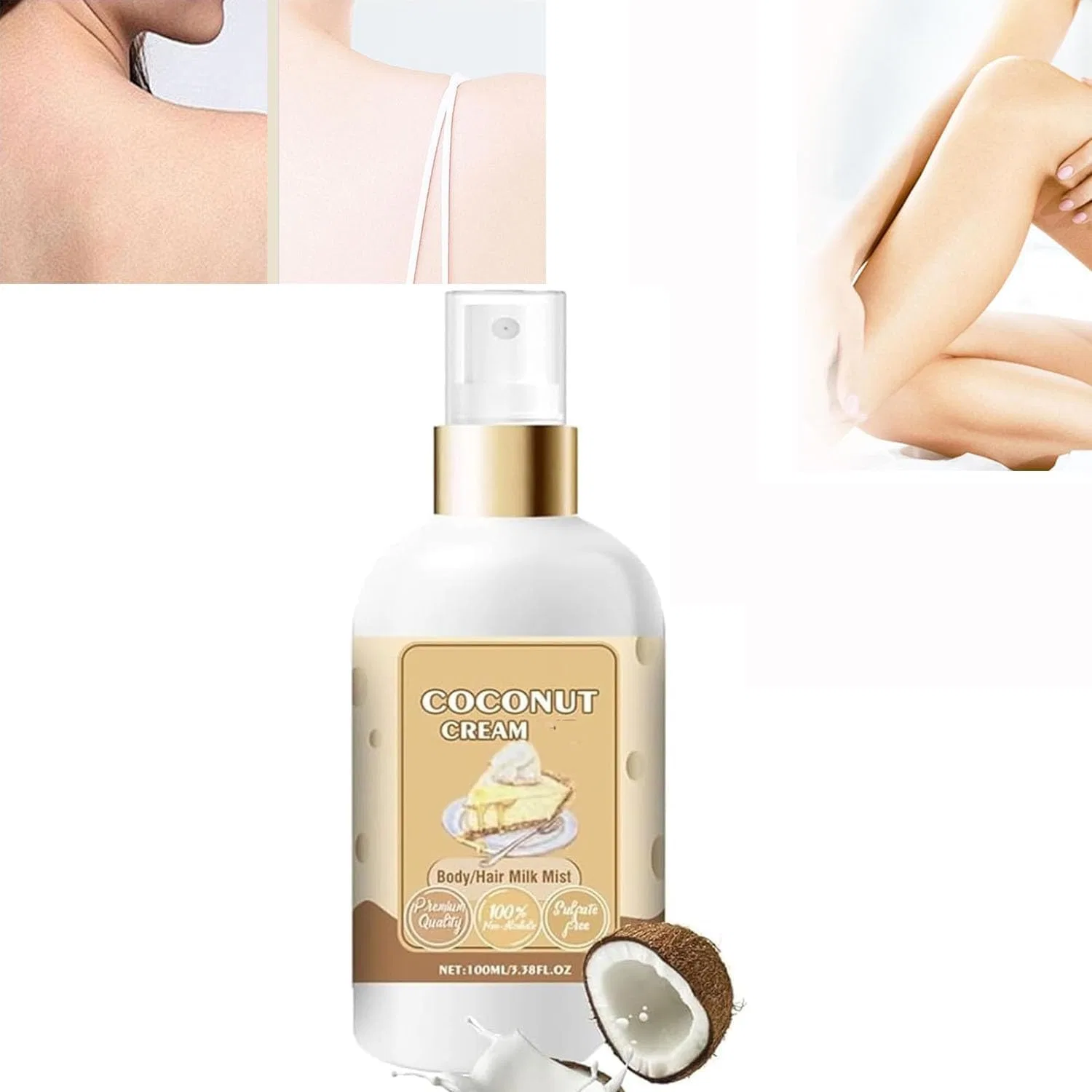 Спрей-молочко для тела Scentnity с ароматом ванильного крема (кокос) Giurui, Coconut