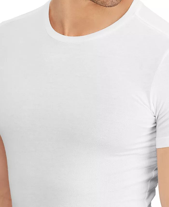 Мужская облегающая майка с круглым вырезом, 3 шт. в упаковке Polo Ralph Lauren, белый — фото 3