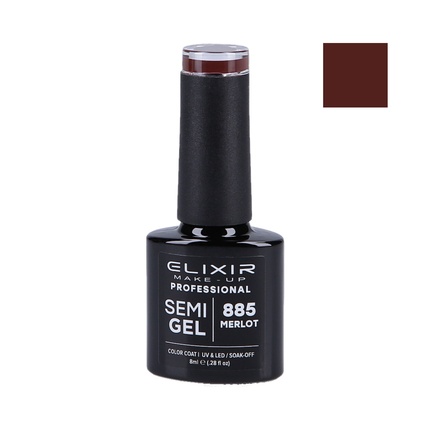 

Гибридный лак для ногтей 885 Merlot 8 мл Elixir