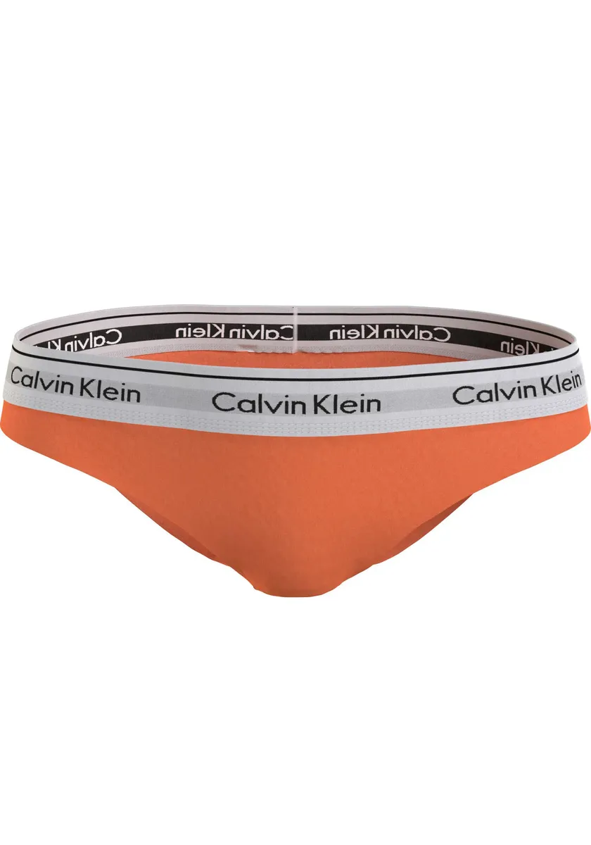 

Трусики бикини Calvin Klein Underwear "BIKINI" с логотипом CK на поясе, цвет Orange