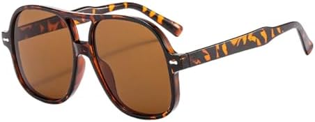 

Солнцезащитные очки большого размера 2026 Shield для женщин. Классический винтажный стиль. Модные большие женские солнцезащитные очки. Очки с заклепками MTZJH, Leopard Tea