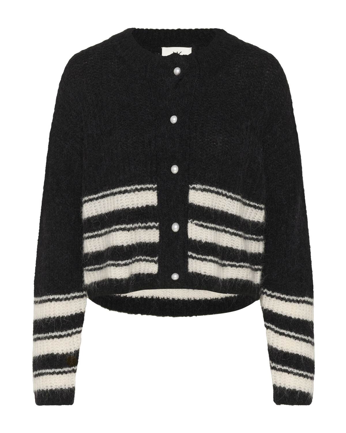 

KAREN BY SIMONSEN Вязаный кардиган 'Carrie' в черном цвете