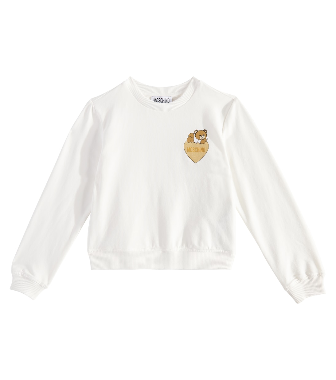 

Толстовка из смесового хлопка с принтом Moschino Kids, Cloud