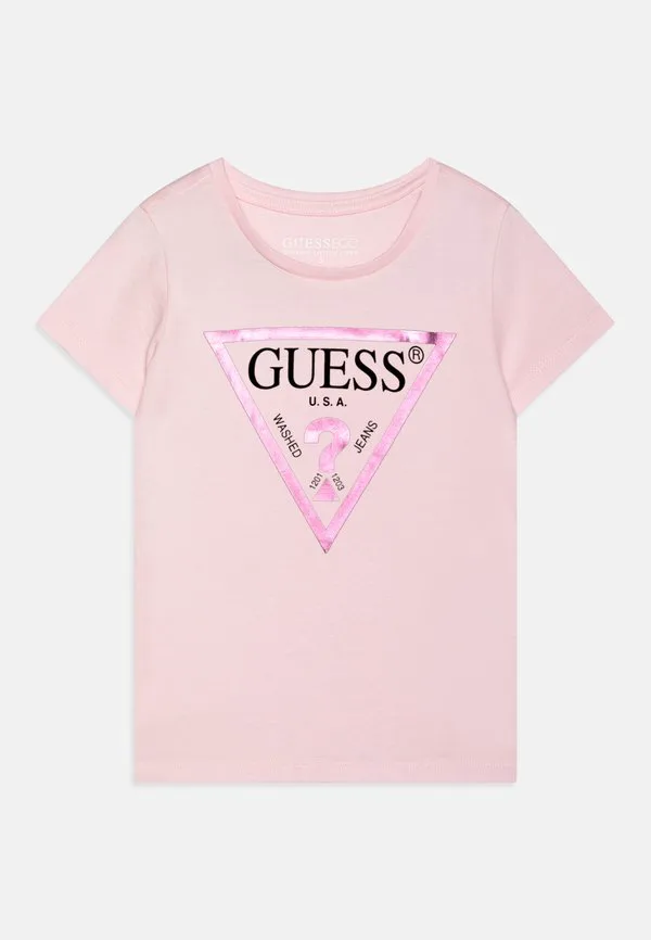Детская футболка с принтом core для девочек Guess, Ballet Pink