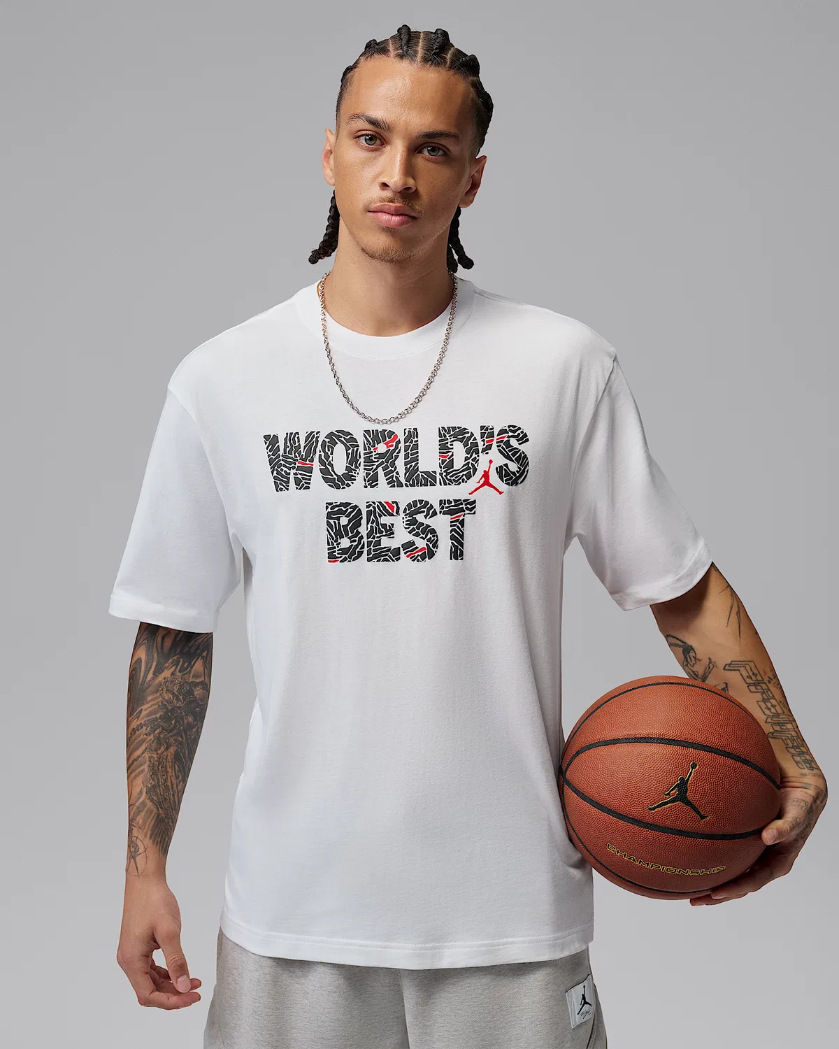 Мужская футболка Jordan Brooklyn, White/University Red