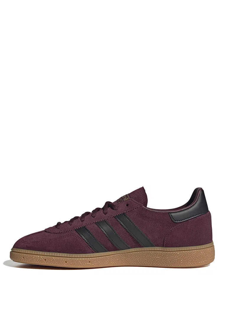 Кроссовки мужские, Handball Spezial, adidas, черный/золотой/темно-бордовый — фото 4