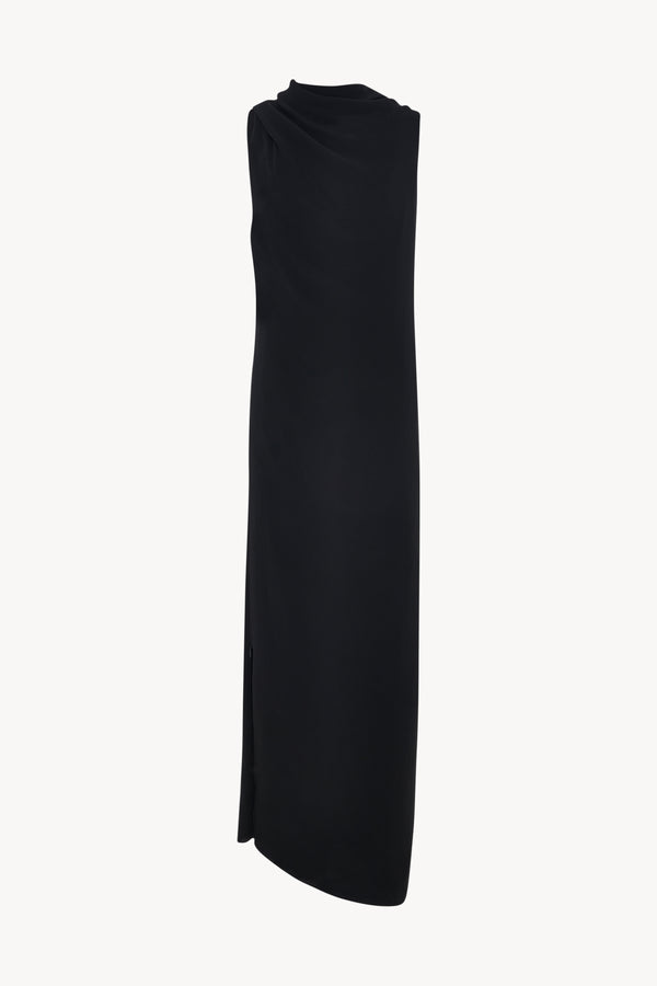 

Платье Нассау из шелка The Row, черный