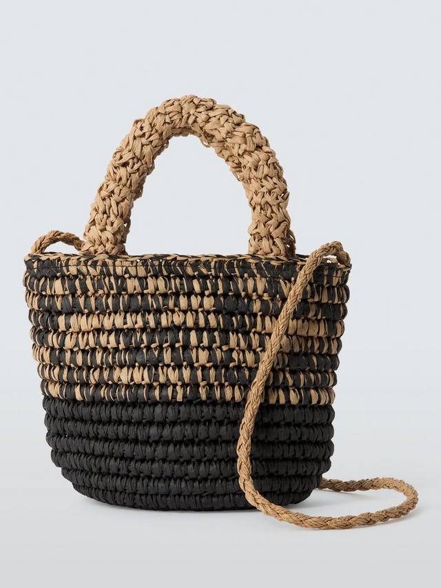 

Сумка через плечо из рафии John Lewis, цвет Neutral/Multi