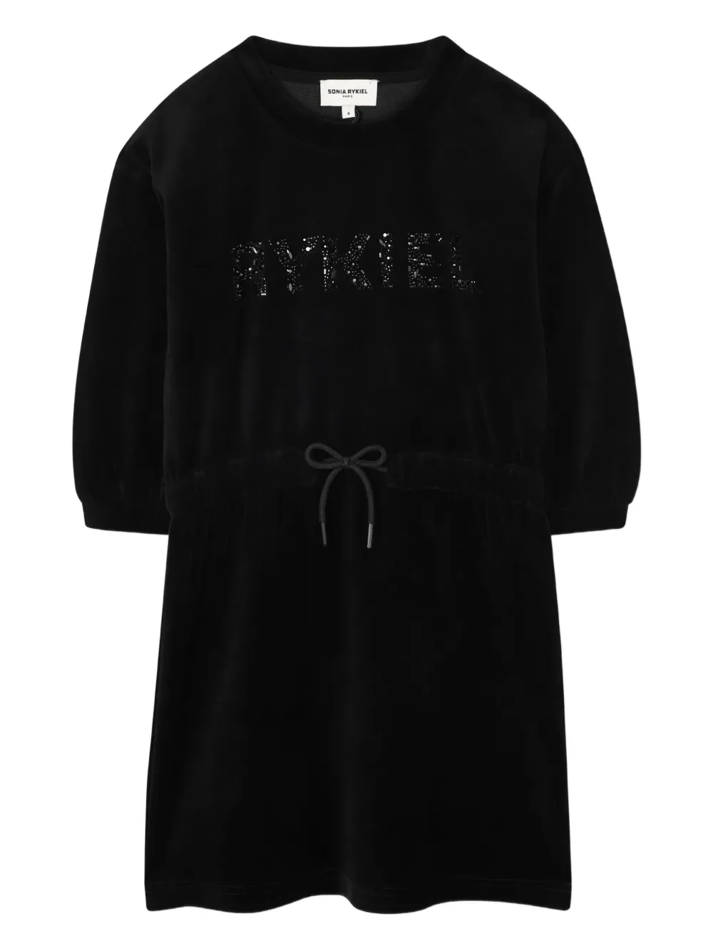 

Платье со стразами SONIA RYKIEL ENFANT, черный