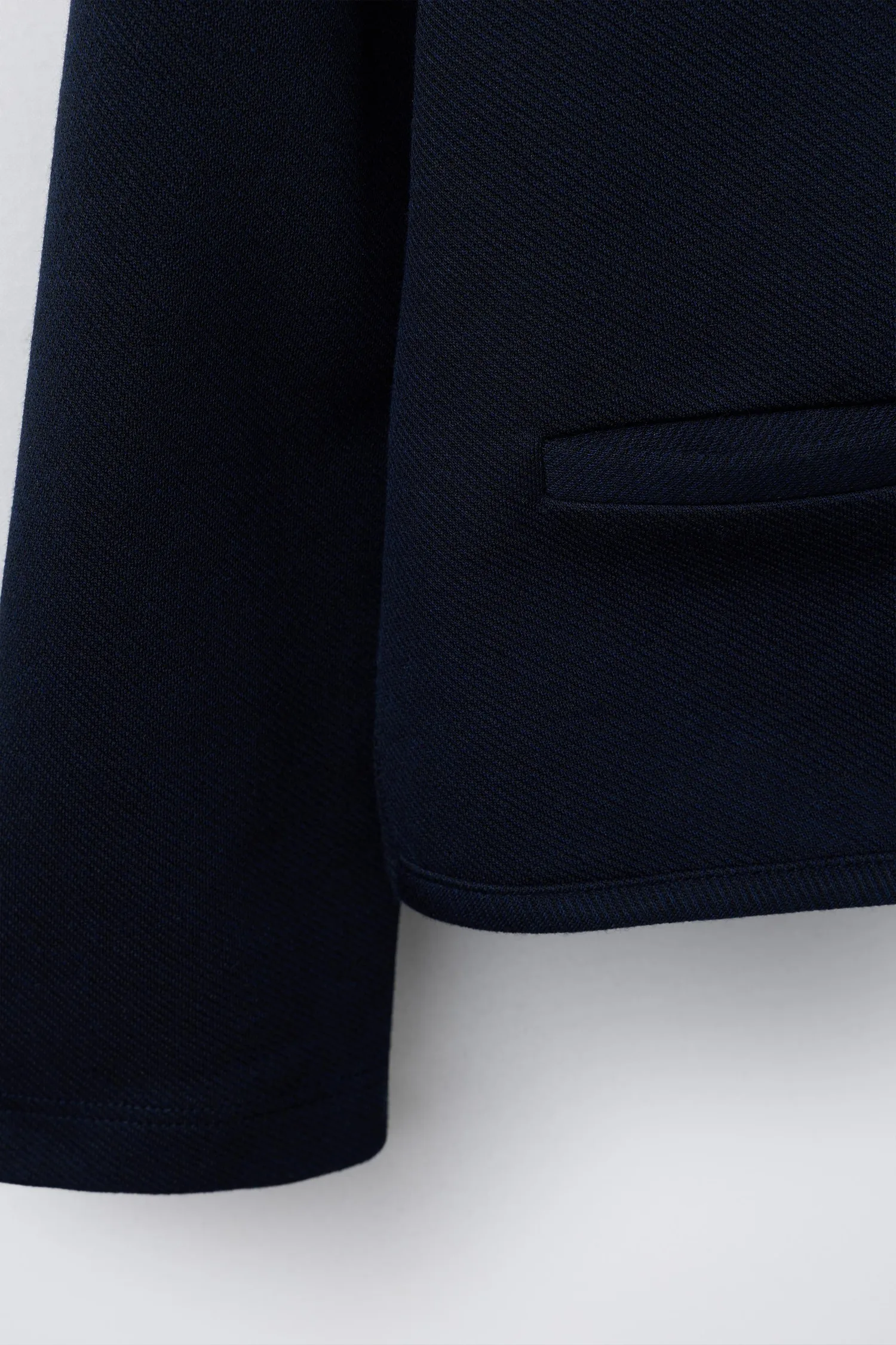 Куртка с пуговицами из искусственного жемчуга Zara, темно-синий — фото 4