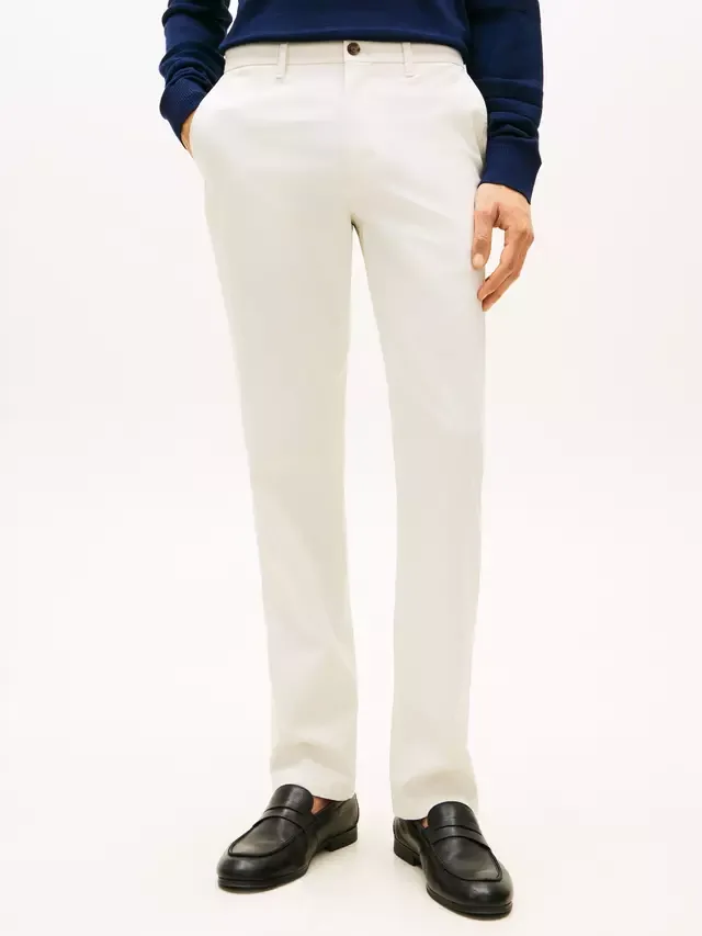Брюки чинос прямого кроя Denton, бежевые Tommy Hilfiger